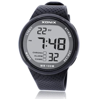 XONIX Digital Sports Watch – Waterproof 100m for Swimming and Outdoor Diving