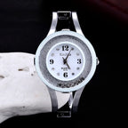 Rhinestone Bracelet Watch – Stainless Steel Luxury Accessory for Formal Events