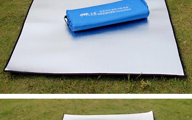 Aluminum Foil Picnic Mat – Moisture-proof Camping Pad for Outdoor Hiking