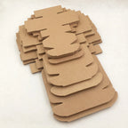 Square Kraft Gift Boxes – Multi Size Paper Containers for Wedding Favors