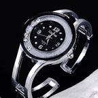 Rhinestone Bracelet Watch – Stainless Steel Luxury Accessory for Formal Events