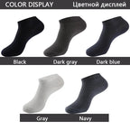 Bamboo Fiber Ankle Socks – Breathable Business Footwear for Men EU 39-48