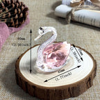 Crystal Swan Figurine – Diamond Glass Ornament for Home Decor and Kids Gifts