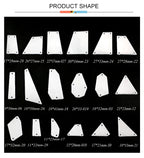 Rhombus Acrylic Mirror Sew On Rhinestones – Decorative Gems for Sewing Craft