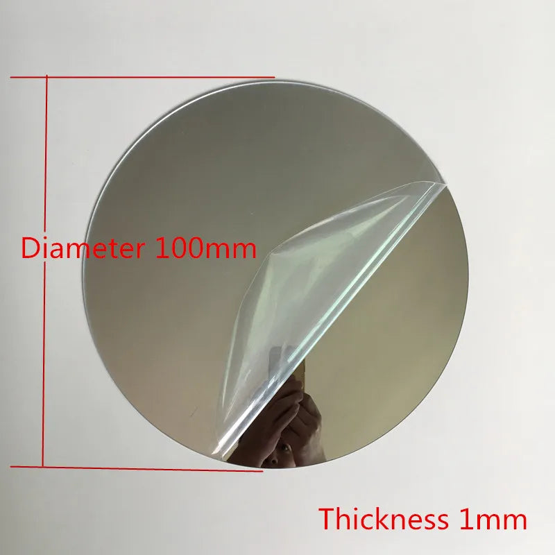 Round Acrylic Mirror Wall Stickers – 100mm Decorative Adhesive Home Decor