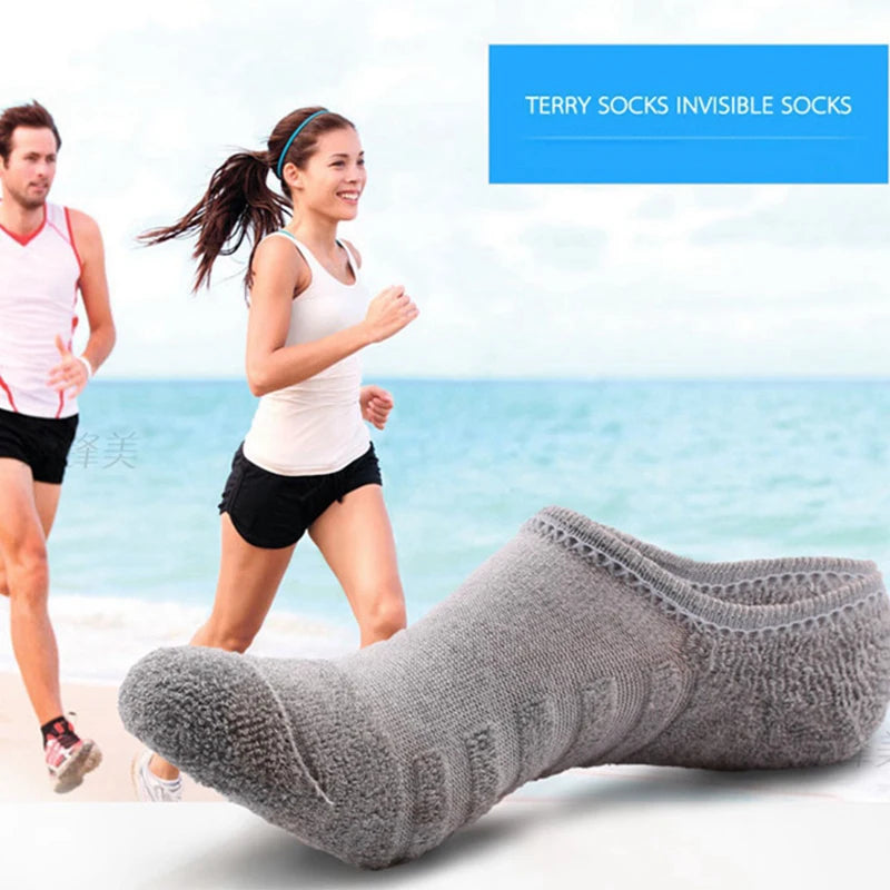 Cotton Anti-Slip Boat Socks – Breathable Athletic Footwear for Men Size 41-45