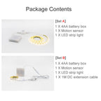 Motion Sensor LED Strip Light – Battery Operated for Kitchen Cabinet