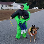 Inflatable Alien Monster Suit – Green Cosplay Costume for Adult Parties