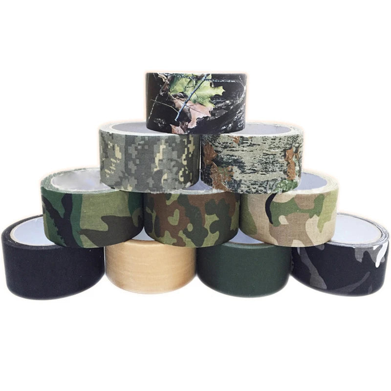 Self-Adhesive Camouflage Tape – 5m Waterproof Wrap for Hunting and Outdoors