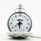 Fullmetal Alchemist Pocket Watch – Silver Quartz Pendant for Anime Cosplay