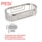 Stainless Steel Corner Shower Caddy – Rustproof Wall Mount for Bathroom Storage