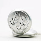 Fullmetal Alchemist Pocket Watch – Silver Quartz Pendant for Anime Cosplay