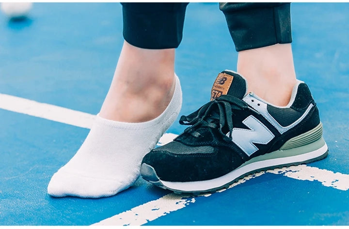 Cotton Anti-Slip Boat Socks – Breathable Athletic Footwear for Men Size 41-45