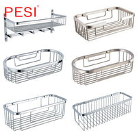 Stainless Steel Corner Shower Caddy – Rustproof Wall Mount for Bathroom Storage