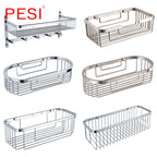 Stainless Steel Corner Shower Caddy – Rustproof Wall Mount for Bathroom Storage