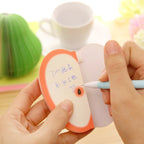 Fruit Shape Sticky Notes – Creative Paper Memo Pads for School Office Supplies