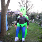 Inflatable Alien Monster Suit – Green Cosplay Costume for Adult Parties