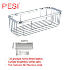 Stainless Steel Corner Shower Caddy – Rustproof Wall Mount for Bathroom Storage