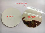 Round Acrylic Mirror Wall Stickers – 100mm Decorative Adhesive Home Decor