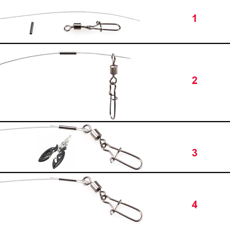 Copper Crimp Sleeves – Round Fishing Line Connectors for Rigging Tackle