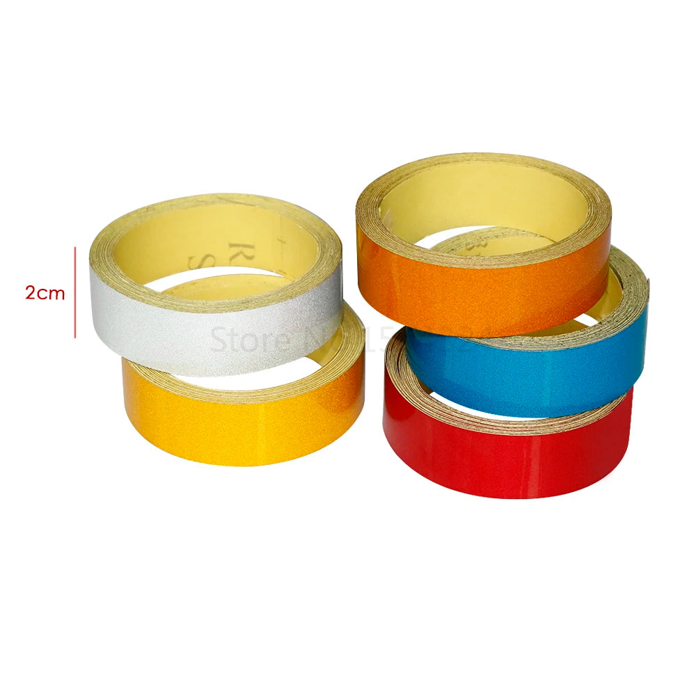 Reflective Safety Tape – 2cm x 5m Warning Strip for Cars and Motorcycles