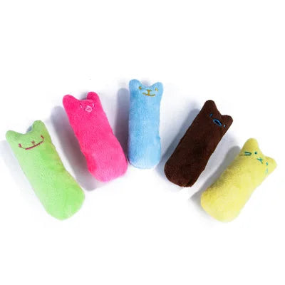 Interactive Catnip Plush Toy – Vocal Chewing Teether for Kitten Play