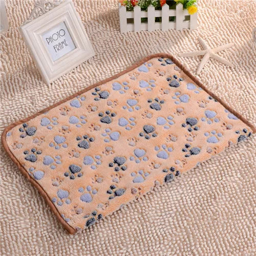 Fleece Pet Bed Blanket – Soft Warm Mat for Small to Large Dogs and Cats