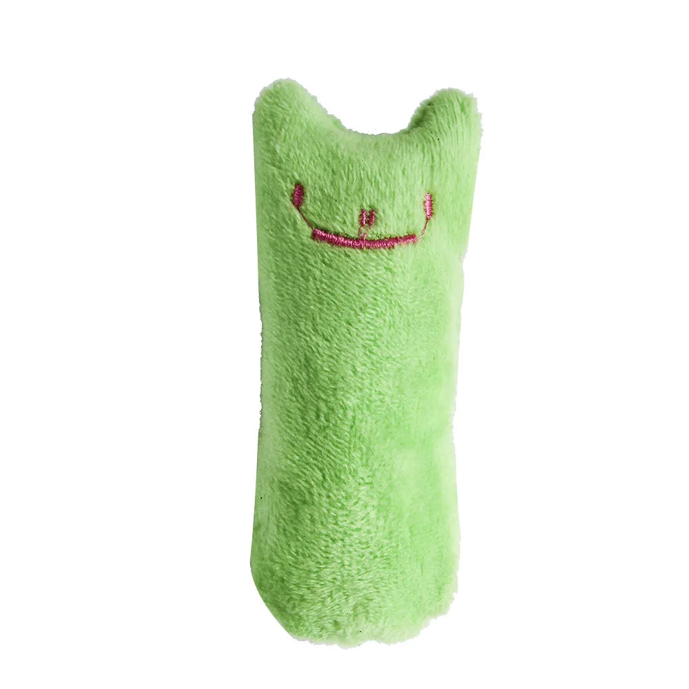 Interactive Catnip Plush Toy – Vocal Chewing Teether for Kitten Play