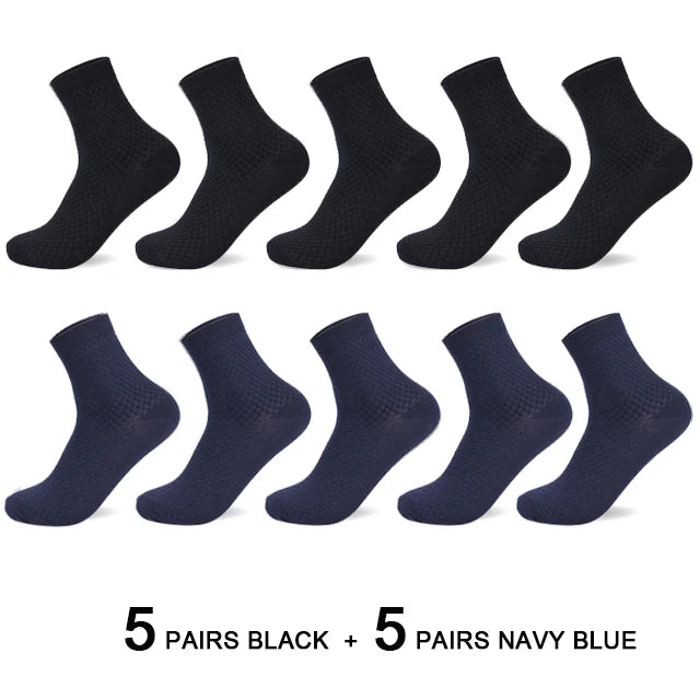 Bamboo Fiber Compression Socks – Men's Business Casual Dress for Comfort