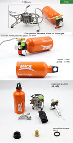 Portable Multi-Fuel Camping Stove – Liquid Gas Burner for Outdoor Cooking