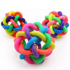 6cm Rubber Squeaky Ball – Durable Chew Toy for Small Dogs and Puppies
