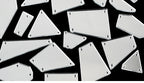Rhombus Acrylic Mirror Sew On Rhinestones – Decorative Gems for Sewing Craft