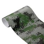 Digital Woodland Camo Vinyl Film – 100cm Adhesive Wrap for Car Styling