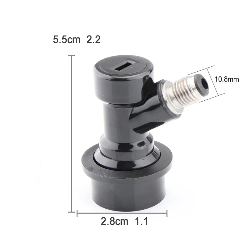 Ball Lock Keg Disconnects – 1/4 Inch Liquid and Gas for Homebrew Dispensing