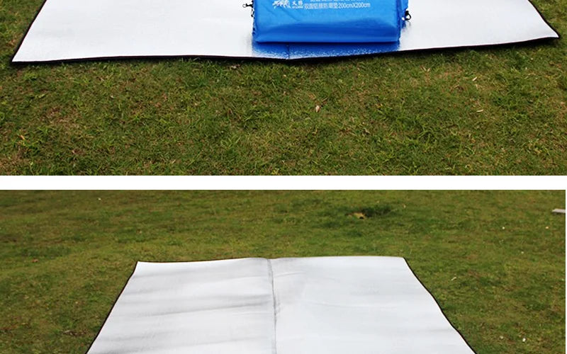 Aluminum Foil Picnic Mat – Moisture-proof Camping Pad for Outdoor Hiking