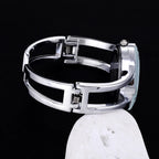 Rhinestone Bracelet Watch – Stainless Steel Luxury Accessory for Formal Events