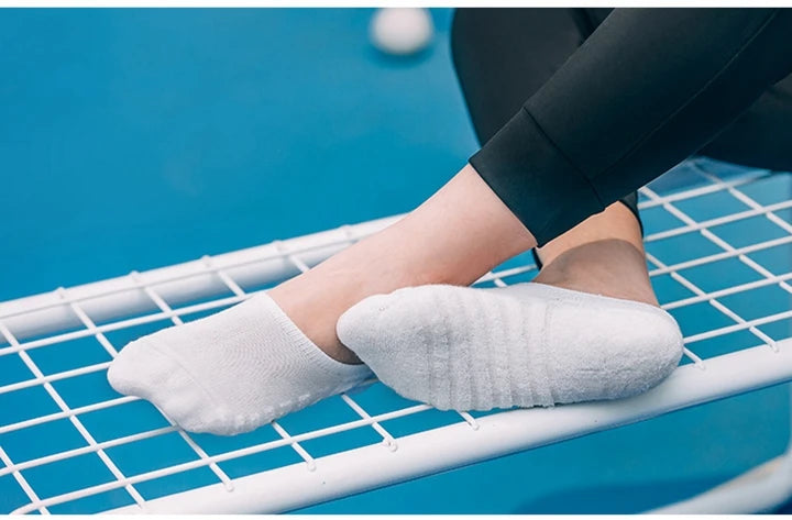 Cotton Anti-Slip Boat Socks – Breathable Athletic Footwear for Men Size 41-45