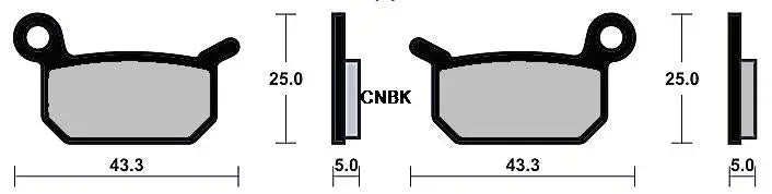 Brake Pad Set – Front and Rear Replacement for KTM SX 50 Dirt Bikes