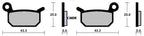 Brake Pad Set – Front and Rear Replacement for KTM SX 50 Dirt Bikes