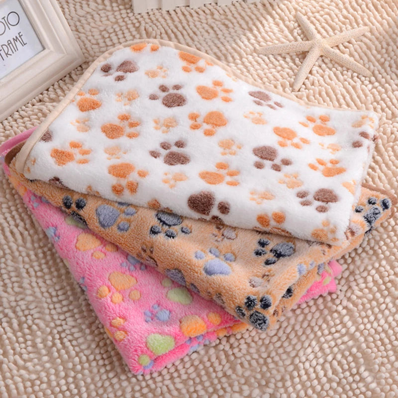 Fleece Pet Bed Blanket – Soft Warm Mat for Small to Large Dogs and Cats