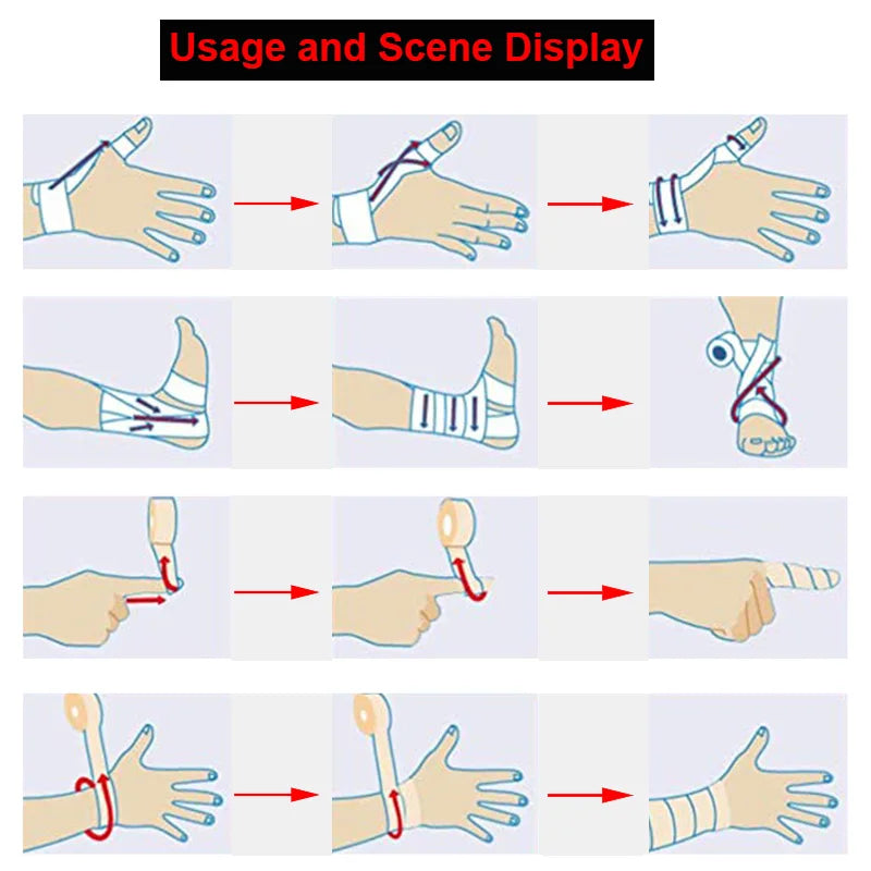 Self-Adhesive Elastic Athletic Tape – Sports Support Wrap for Gym and Injury Recovery
