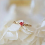 Zircon Heart Ring – Minimalist Finger Jewelry for Romantic Birthday Gifts