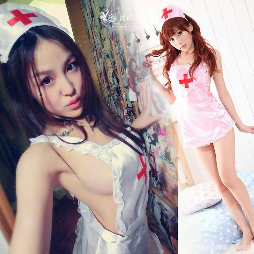 Nurse Mini Dress – Erotic Lingerie for Cosplay and Fantasy Roleplay