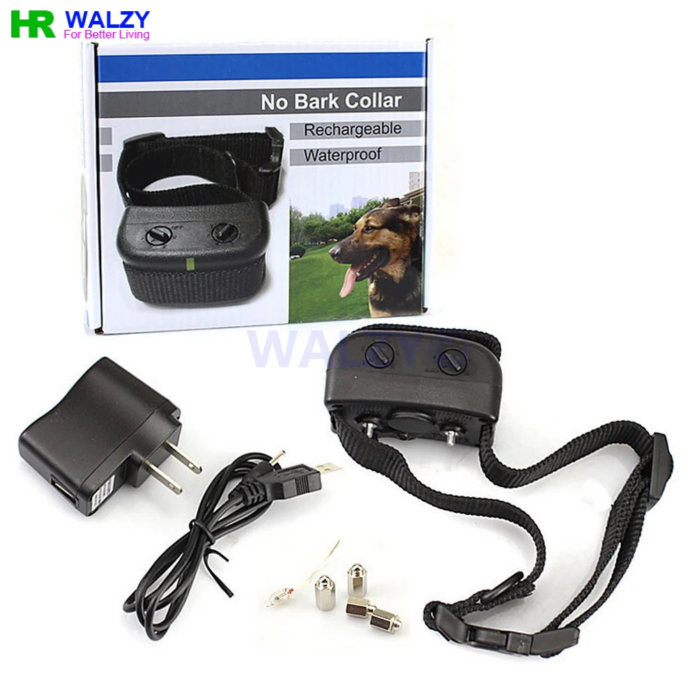 Waterproof Bark Training Collar – Adjustable Sensitivity for Dog Obedience