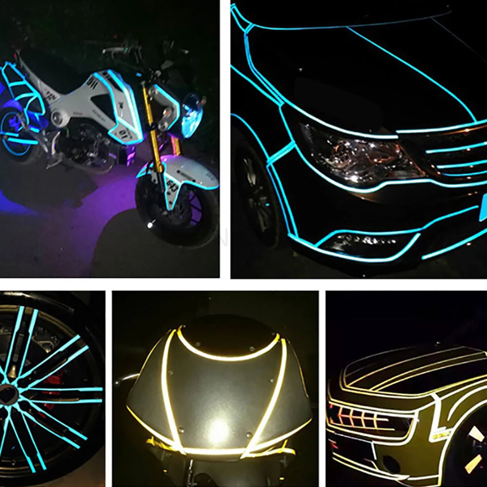 Reflective Safety Tape – 2cm x 5m Warning Strip for Cars and Motorcycles