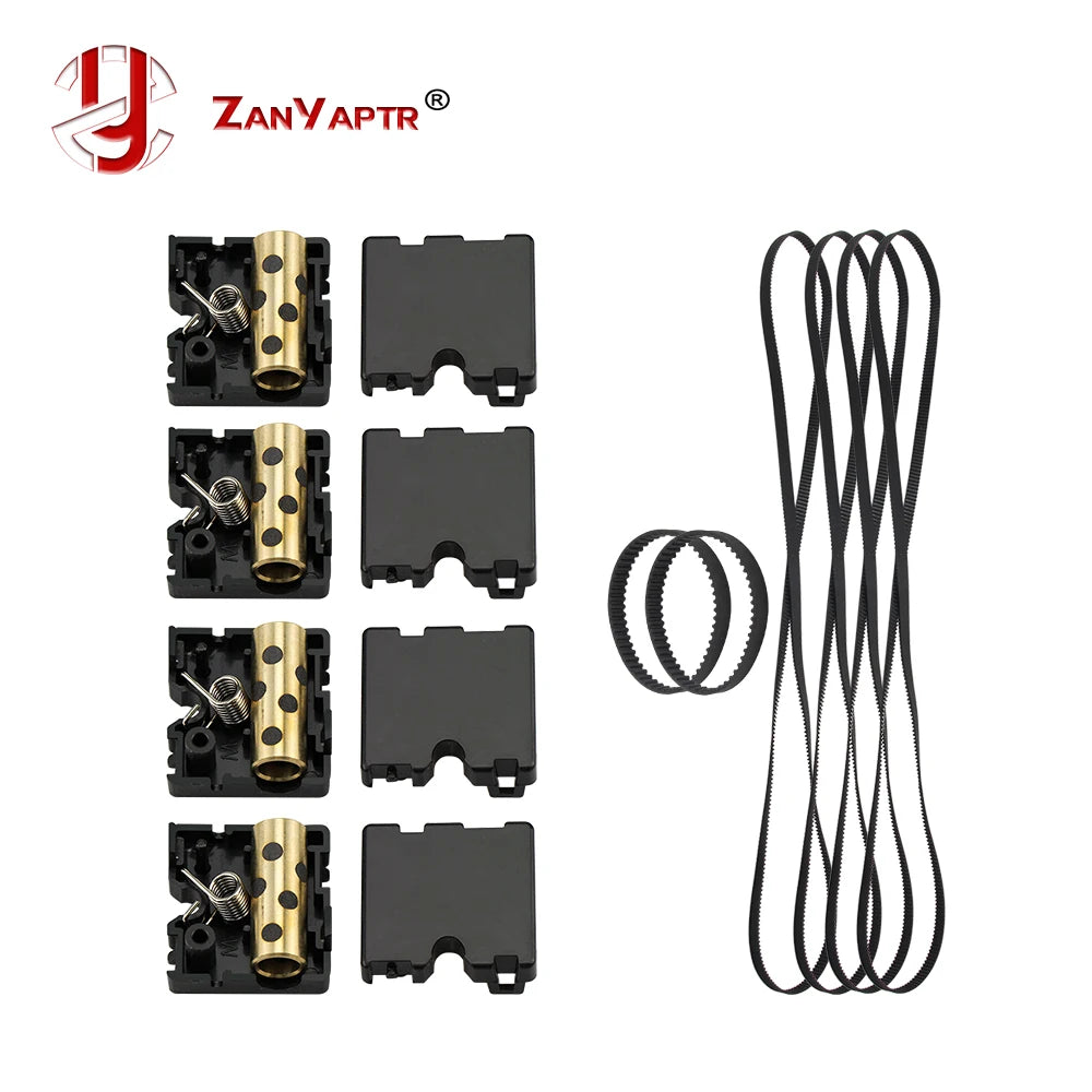 3D Printer Injection Slider Set with Copper Sleeve and Timing Belt