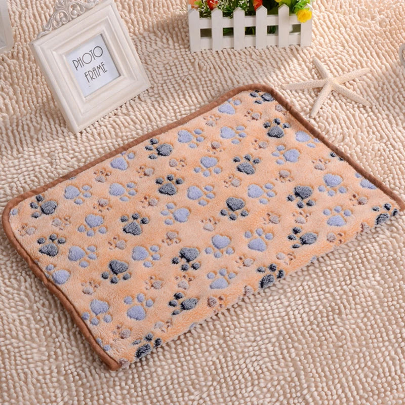 Fleece Pet Bed Blanket – Soft Warm Mat for Small to Large Dogs and Cats