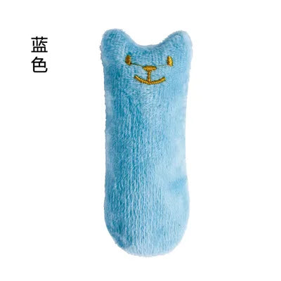 Interactive Catnip Plush Toy – Vocal Chewing Teether for Kitten Play
