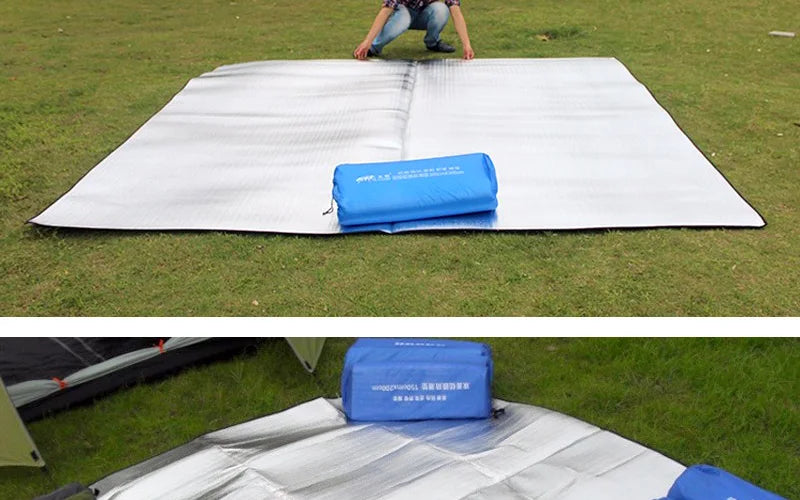 Aluminum Foil Picnic Mat – Moisture-proof Camping Pad for Outdoor Hiking
