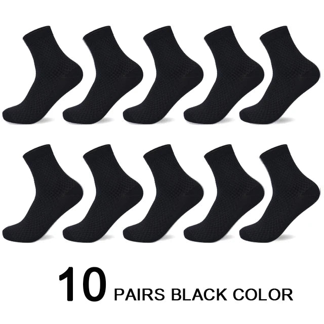 Bamboo Fiber Compression Socks – Men's Business Casual Dress for Comfort